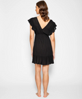 Koy Resort Miami Ruffle Mini Dress Black