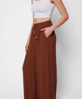 Koy Resort Miami Tie Front Pant Espresso