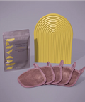 cute 5 day cute facecloth set mauve