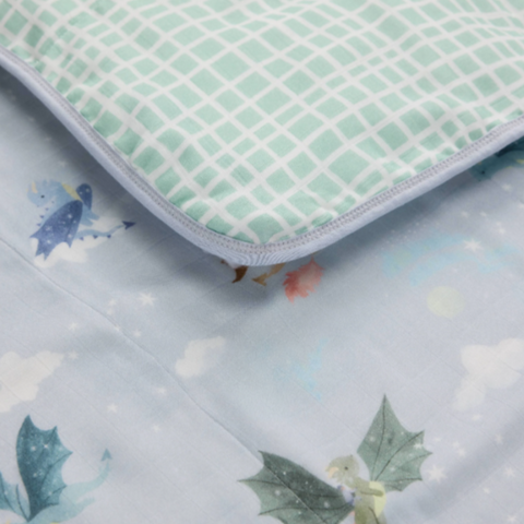 Muslin Quilt Blanket | Magical Dragons