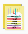cute cake birthday card