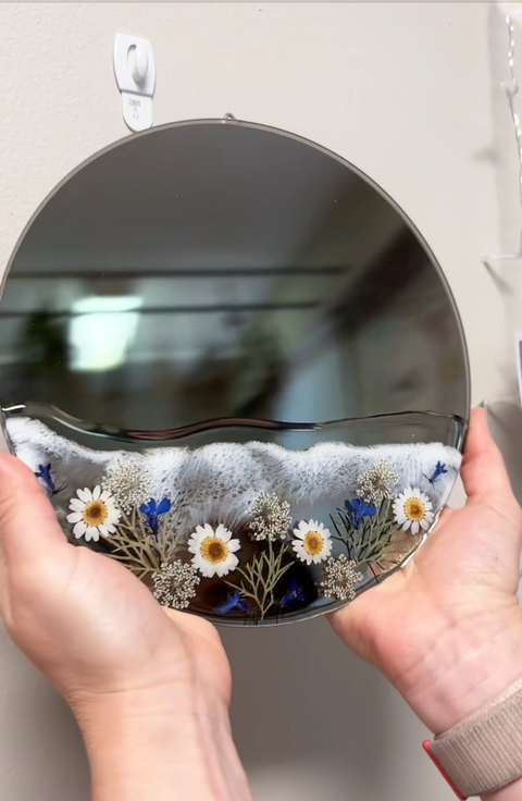 Floral Resin Mirror Workshop | Choose from March 12 and 13th 2026