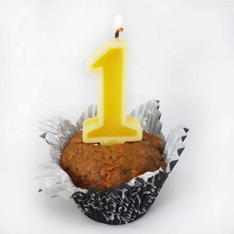 Number Beeswax Birthday Candles | Cake Topper | 0 to 9
