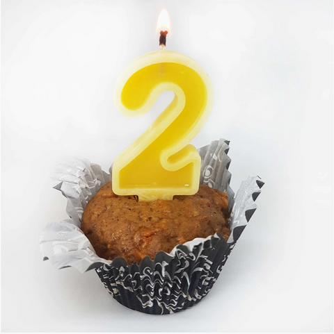 Number Beeswax Birthday Candles | Cake Topper | 0 to 9