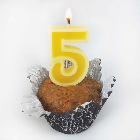 Number Beeswax Birthday Candles | Cake Topper | 0 to 9