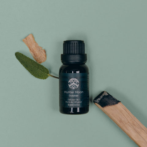 October Hunter Moon Diffuser Oil | Sage + Cedarwood + Palo Santo