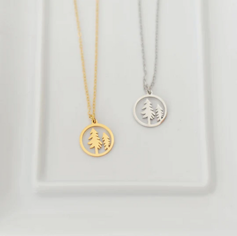 Oh So Lovely Tree Necklace | Gold or Silver