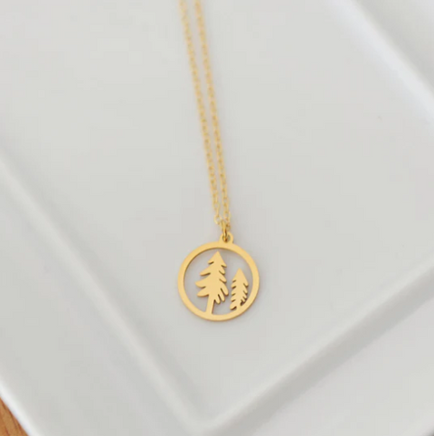 Oh So Lovely Tree Necklace | Gold or Silver
