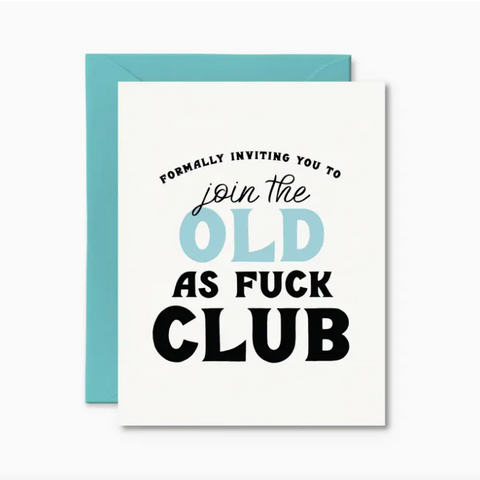 funny old birthday card