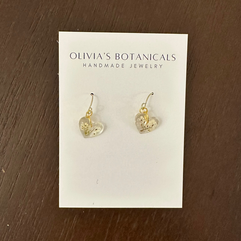 Olivia's botanicals small hearts with queen anne's lace