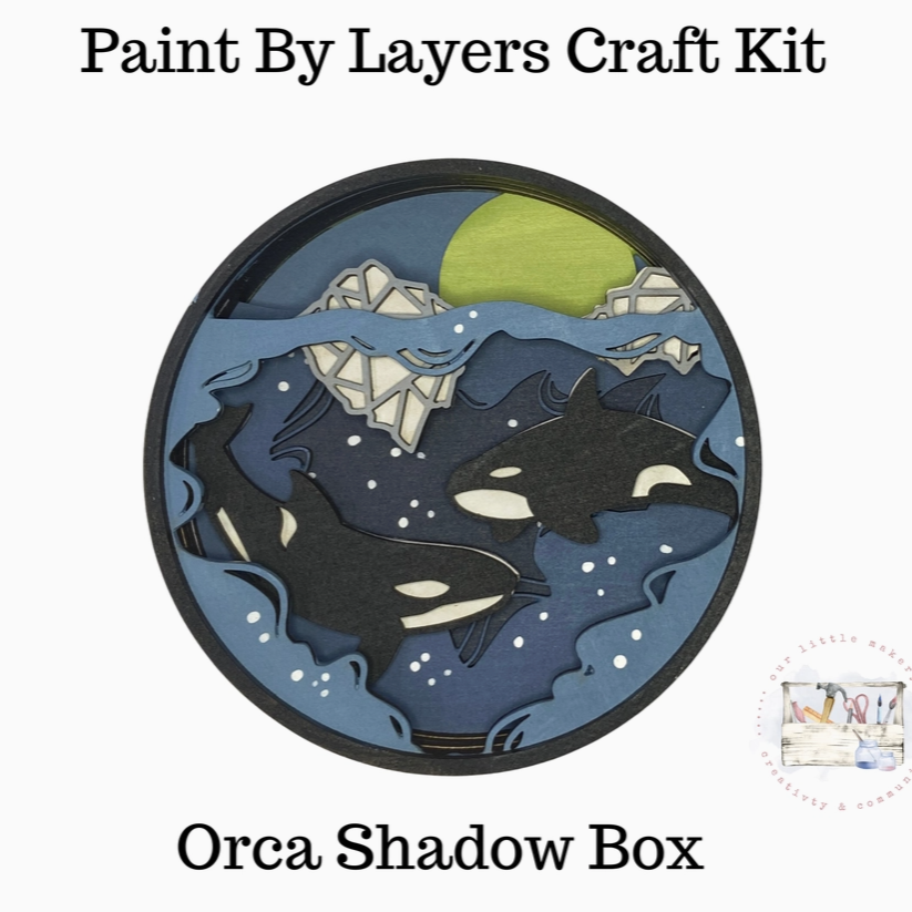 Paint By Layers, Crafts, Paint, Orca