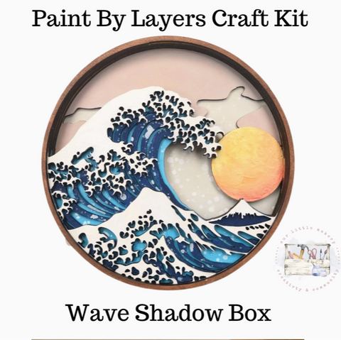 Waves, Ocean, Paints, Crafts, Kids, Paint By Layer, Our Little Makery