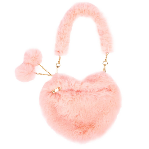 Peach Passion Furry Purse