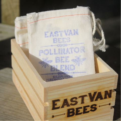 Bee Blend Wildflower Seed Pack W/ Pin | Queen Bee