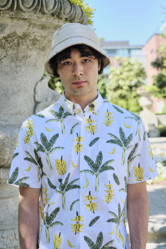 Poplin & Co - Banana Palm Print Shirt