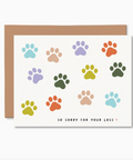 pet sympathy paws card
