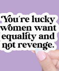 feminist equality giftable sticker