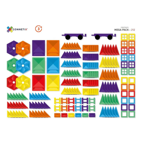Connetix Rainbow Mega Pack | 212 pc