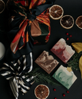 artisan soap, cold processed, christmas gift, holiday season, 