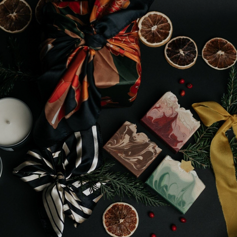 artisan soap, cold processed, christmas gift, holiday season, 