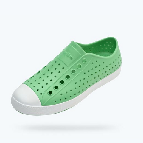 Native Shoes - Adult Jefferson Shoe In Candy Green/Shell White