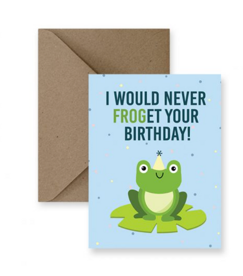 I Would Never Froget Your Birthday Card