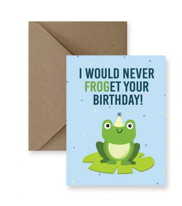 IMPAPER - I WOULD NEVER FROGET YOUR BIRTHDAY CARD