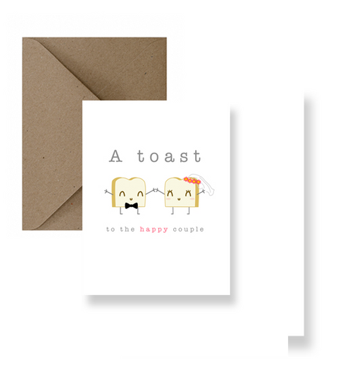 A Toast To The Happy Couple | Wedding Card