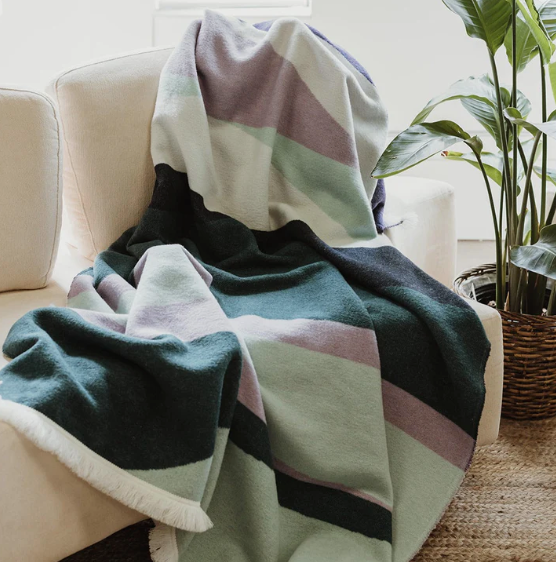 MINI TIPI -AURORA REVERISBLE ECO FRIENDLY BLANKET | Made in Canada