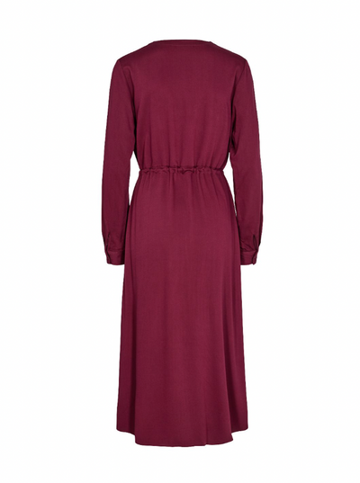 MINIMUM - W NIOLA MIDI DRESS in BURGUNDY