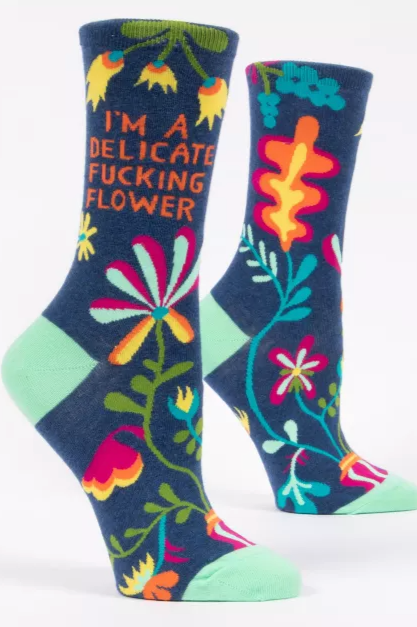 Delicate F*Cking Flower | Women's Crew Socks