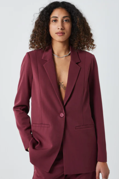 Minimum -W Tara 2.0 Blazer In Burgundy