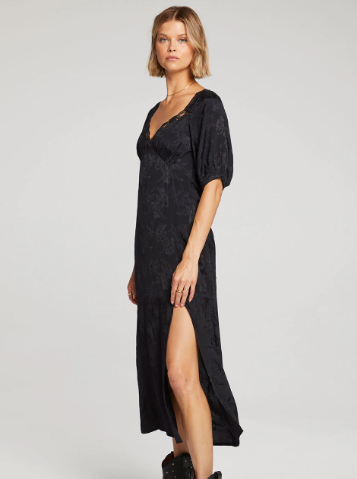 Cinna Midi Dress - Black