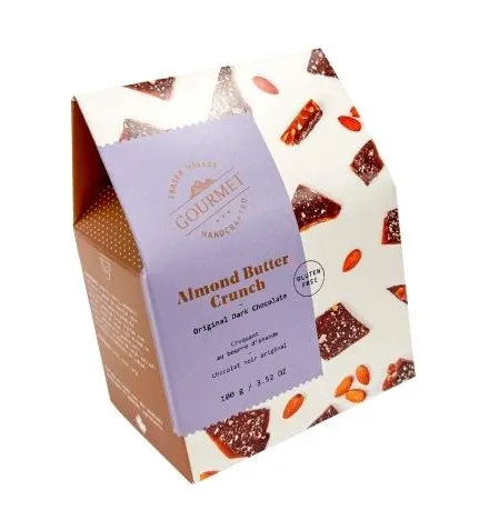 Fraser Valley Gourmet - Almond Butter Crunch 100G | Dark Chocolate