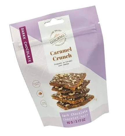 Fraser Valley Gourmet - Caramel Crunch 90G | Dark Chocolate