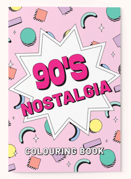 PARTY MOUNTAIN - 90'S NOSTALGIA COLOURING BOOK