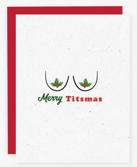 Merry Titsmas Christmas Cards (Set Of 8)