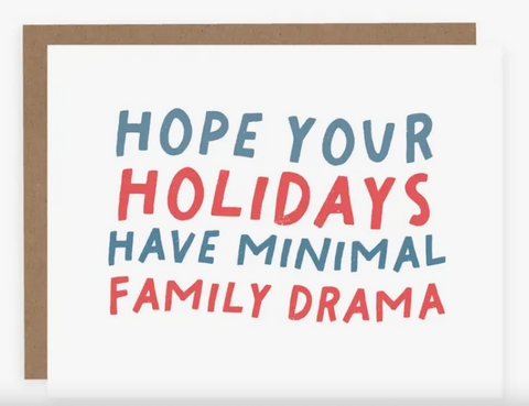 Minimal Family Drama Card (Set Of 8)