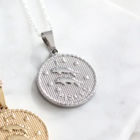 zodiac, necklace, accessory 