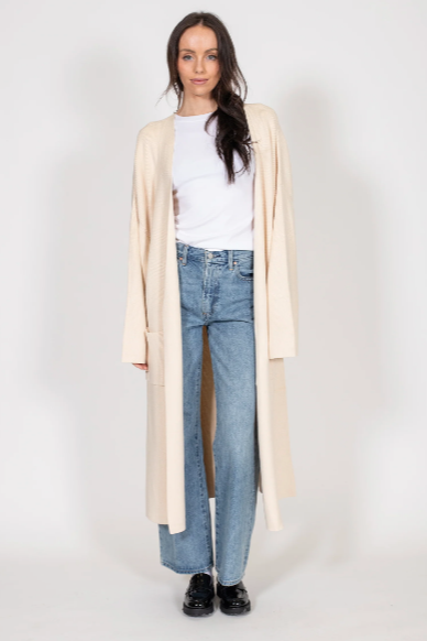 Matilda Oversized Maxi Cardigan | Cream