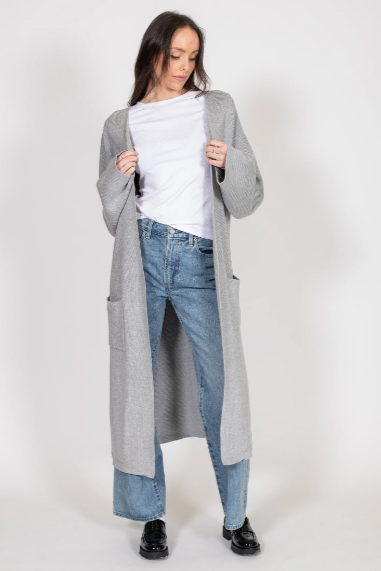 Matilda Oversized Maxi Cardigan | Grey