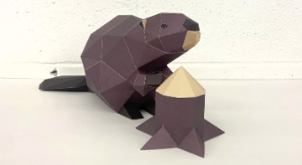 Low Poly Paper Kits - Leo The Beaver