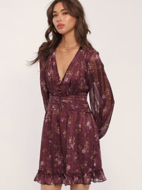 HEARTLOOM - REIGN DRESS | AUBERGINE