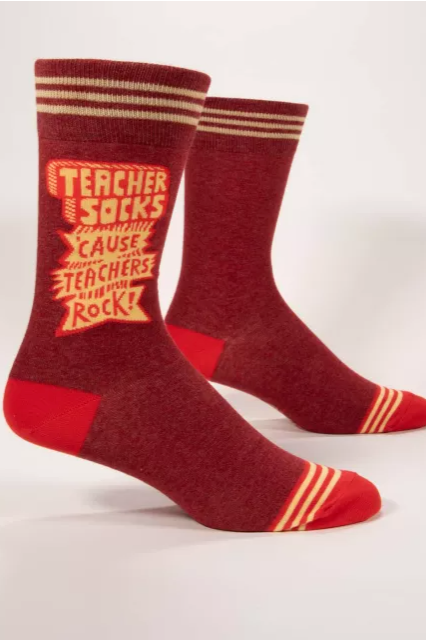 Teachers Rock Sock | Men's Crew Sock