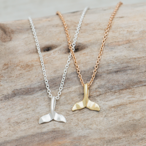 Whale Tail Necklace | Gold Or Silver