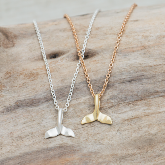 GLEE JEWELRY - WHALE TAIL NECKLACE | GOLD or SILVER
