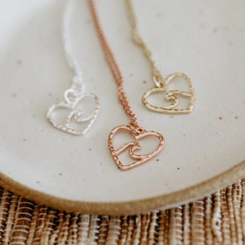 Beach Lovers Necklace | Gold Or Silver