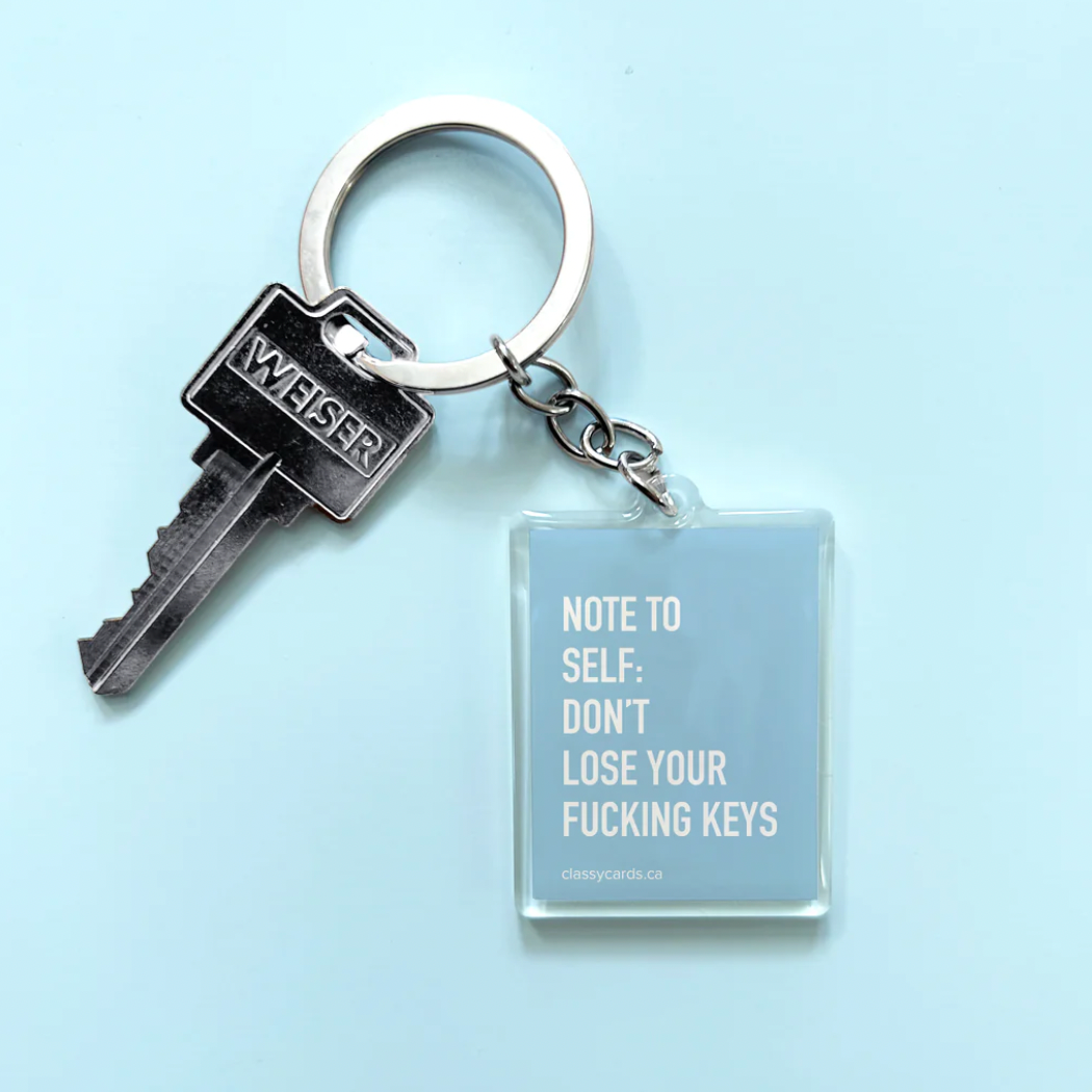 CLASSY CARDS - KEYCHAIN | NOTE TO SELF