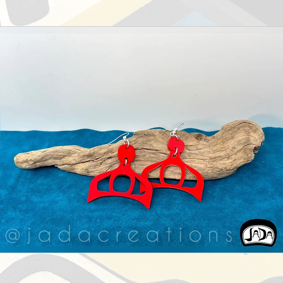 JADA CREATIONS - WHALE TAILS | RED