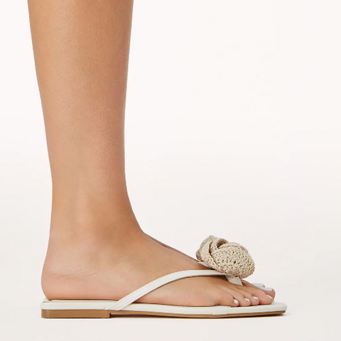 Idella Sandal | Cream Crochet